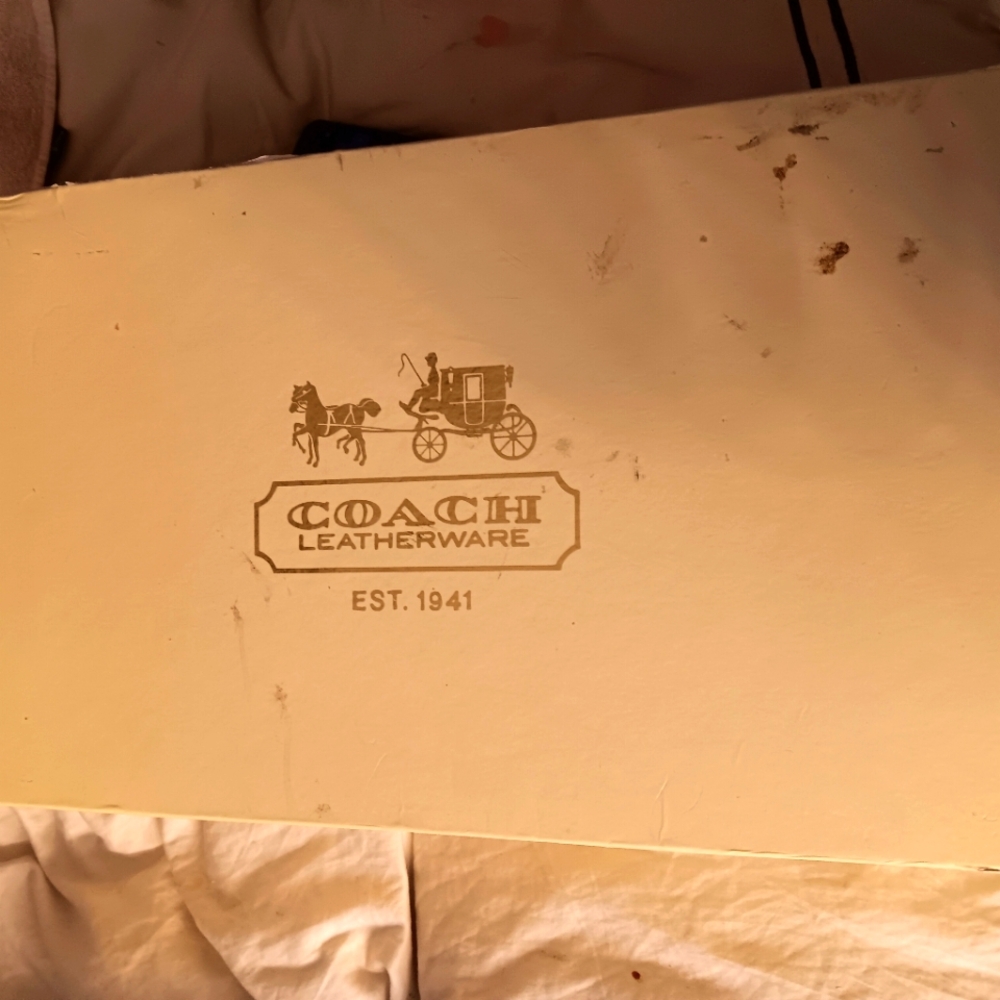 Coach Leatherware Cream Decorative Box
